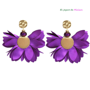 Pendientes bugamvilla flores