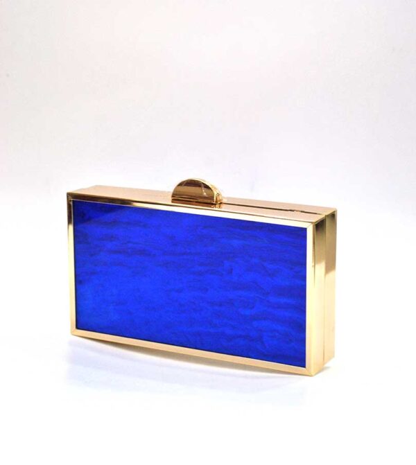 Bolso clutch azul eléctrico - Imagen 2