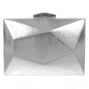 Bolso clutch plata espejo