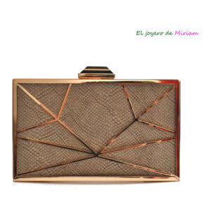 Bolso clutch marrón