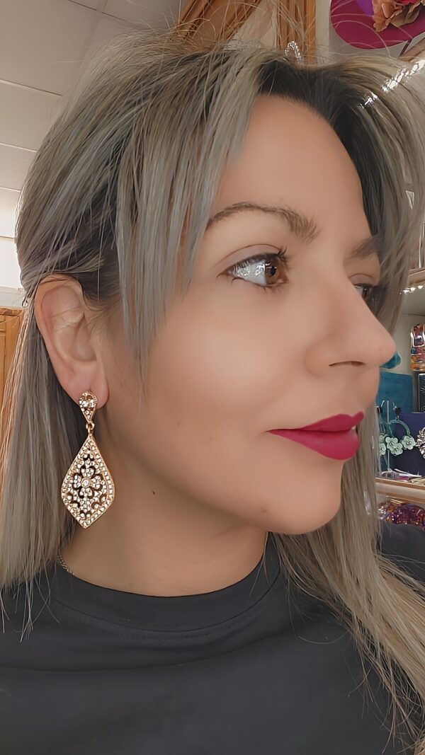 Pendientes dorados fiesta - Imagen 2