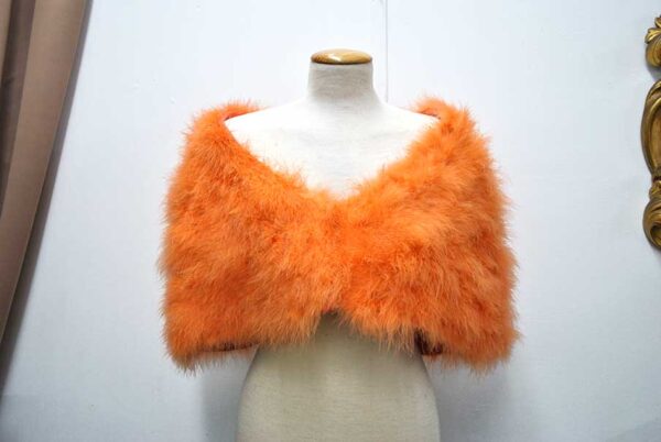 Estola de fiesta naranja