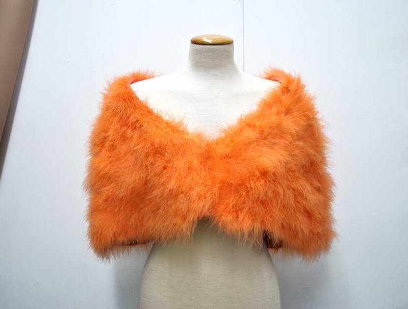 Estola de fiesta naranja