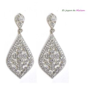 Pendientes plateados fiesta