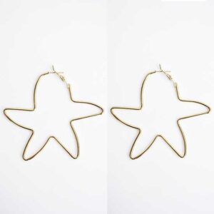 Aros dorados estrellas