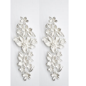 Pendientes plata mate