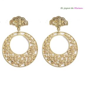 Pendientes aros dorados