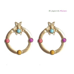 Pendientes aros insecto