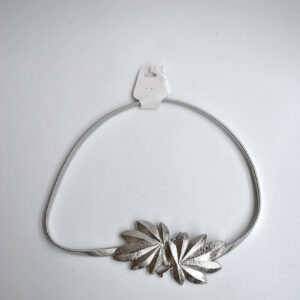 Fajin plateado hojas