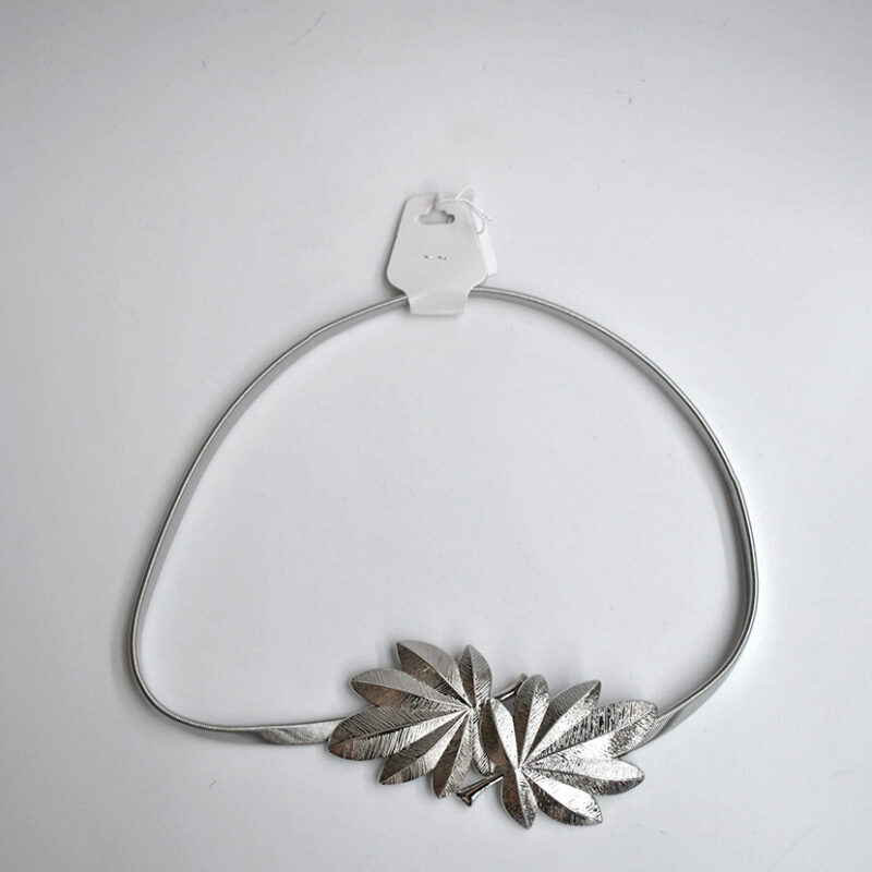 Fajin plateado hojas