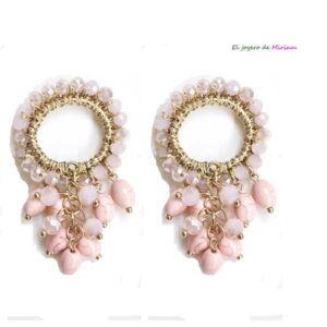 Pendientes nude cuentas