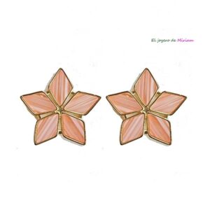 Pendientes flor nude