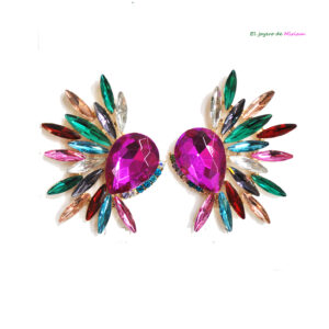 Pendientes multicolor