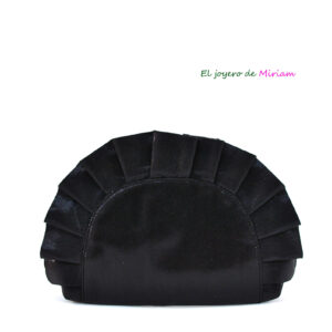 Cartera negra brillante