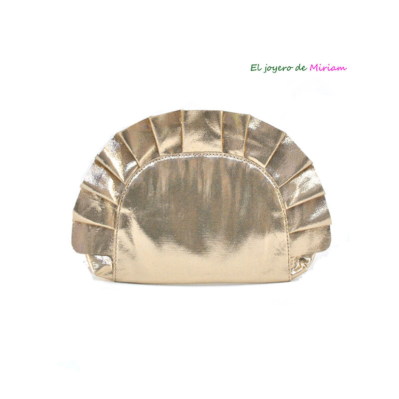 Clutch o cartera dorada