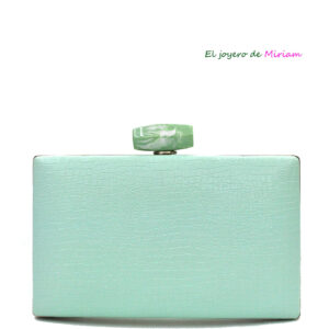 Bolso clutch aguamarina