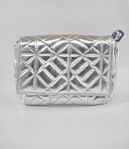 Bolso plateado asa cadena - Imagen 2