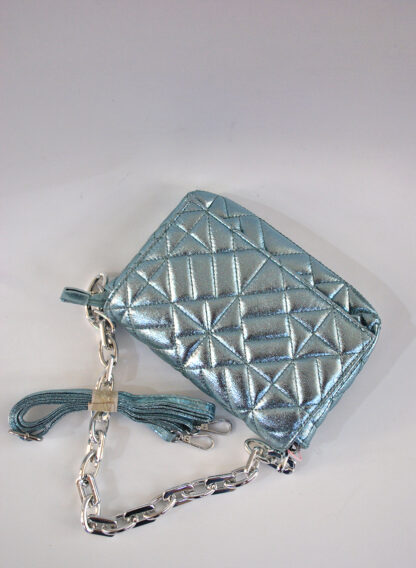 Bolso azul metalizado - Imagen 4