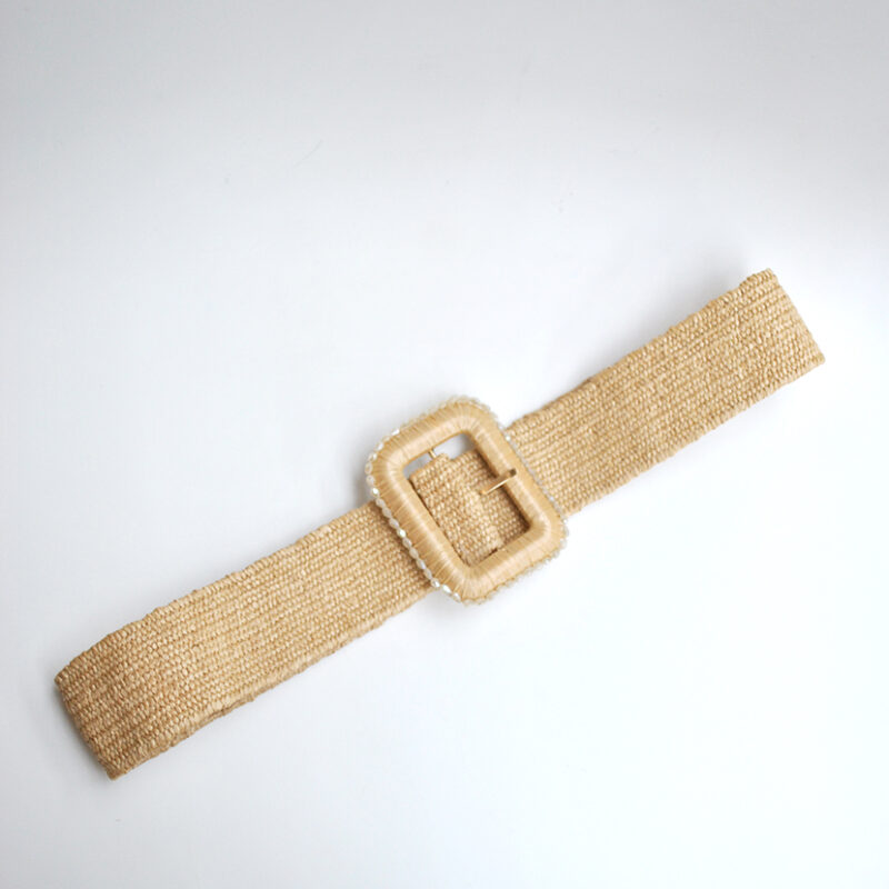 Cinturón elástico rafia