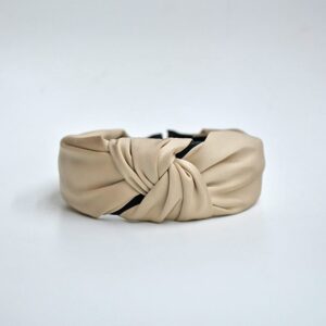 Diadema beige de raso