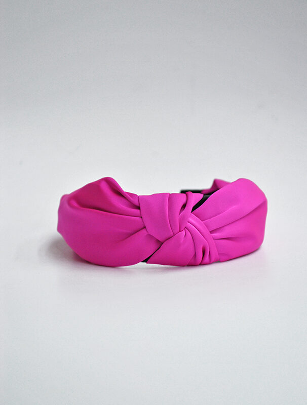 Diadema fucsia de raso