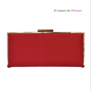 Clutch baguette rojo