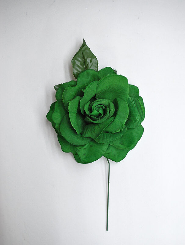Flor verde de pelo