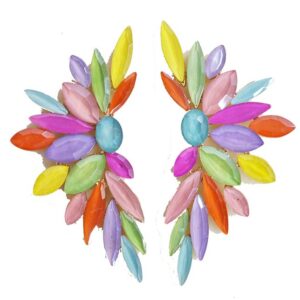 Pendientes cristales multicolor