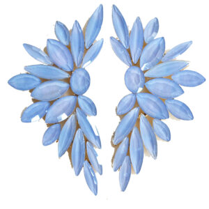 Pendientes de fiesta celeste