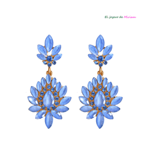 Pendientes azules celeste