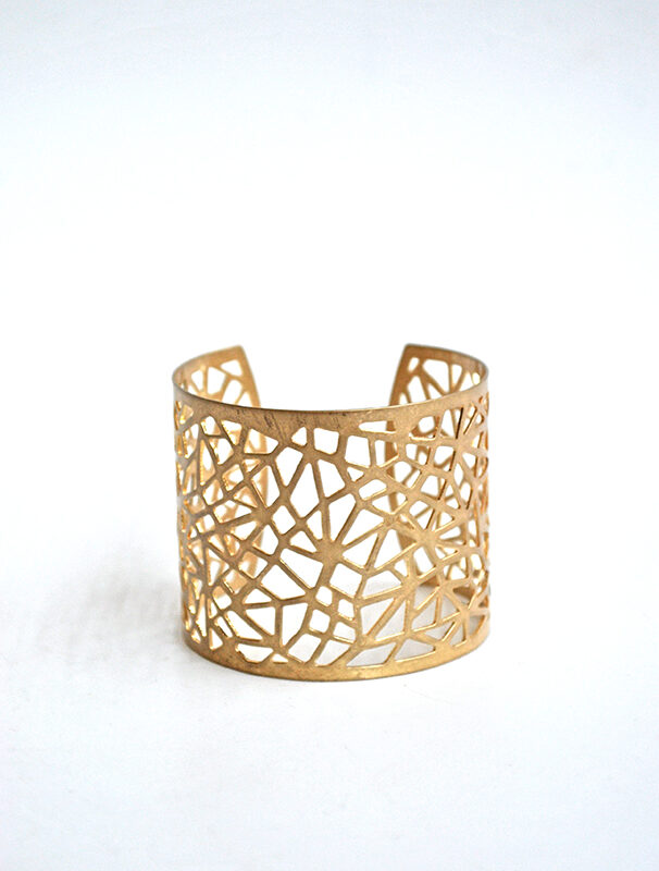 Brazalete dorado mate