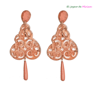 Pendientes nude resina