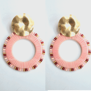 Pendientes aros nude