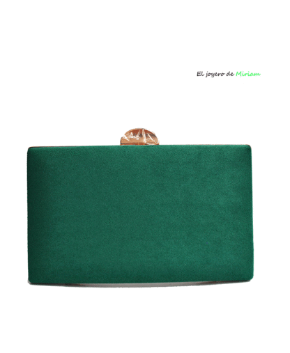 Bolso clutch verde turquesa