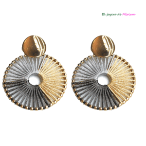 Pendientes aros combinados