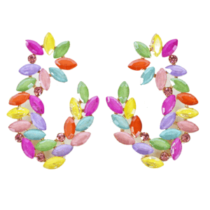 Pendientes de fiesta multicolor
