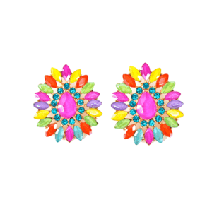 Pendientes ajustados multicolor