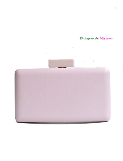 Bolso clutch lila pastel