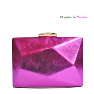Bolso clutch bugamvilla metalizado