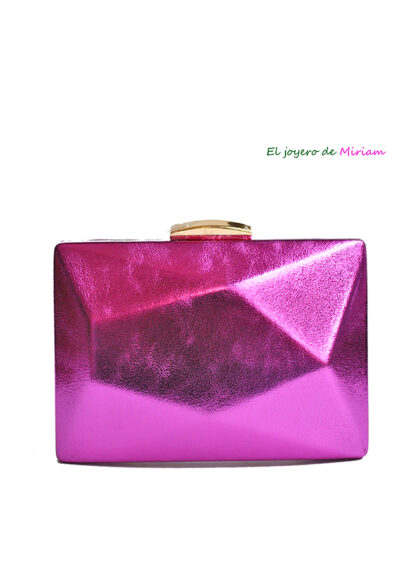 Bolso clutch bugamvilla metalizado