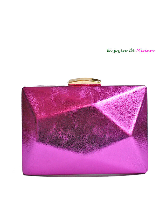 Bolso clutch bugamvilla metalizado