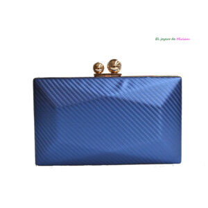 Bolso clutch azul eléctrico