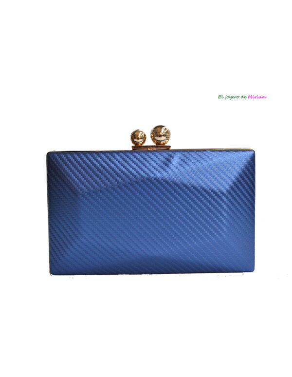 Bolso clutch azul eléctrico