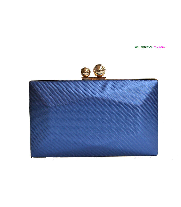 Bolso clutch azul eléctrico