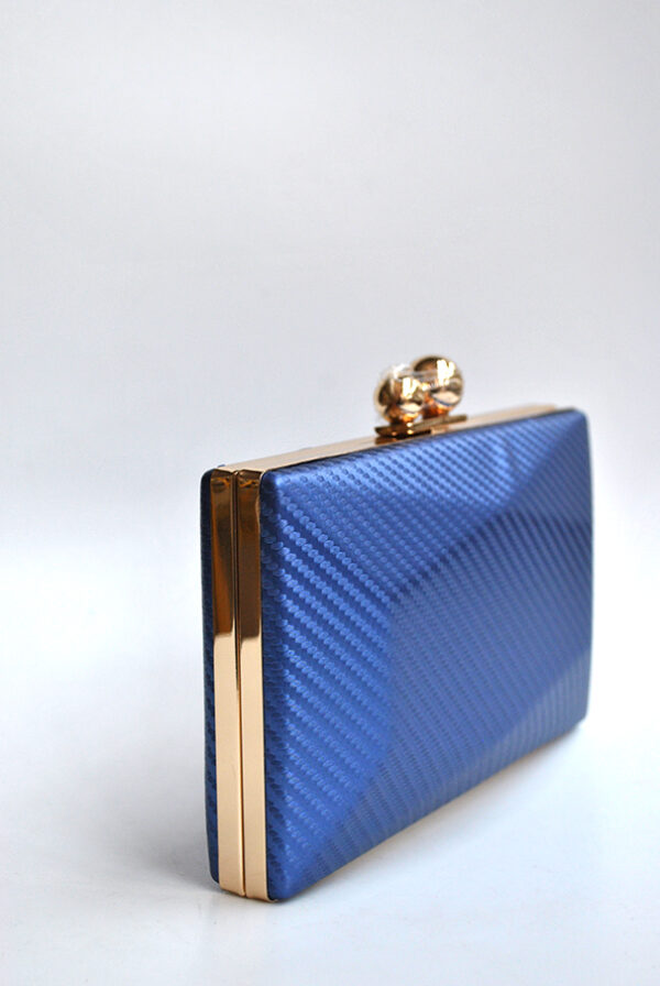 Bolso clutch azul eléctrico - Imagen 2
