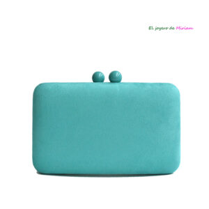 Bolso clutch aguamarina