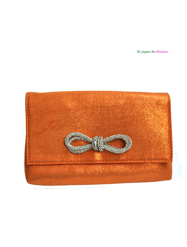 Clutch o cartera naranja