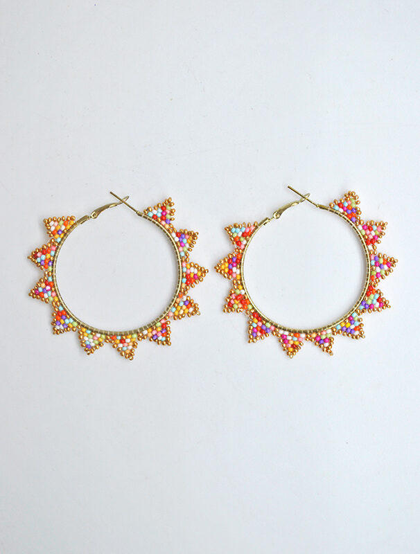 Pendienes aros multicolor