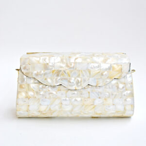 Bolso clutch nácar perla