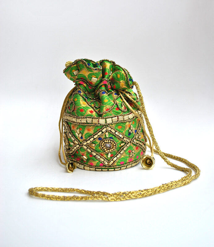 Bombonera clutch verde